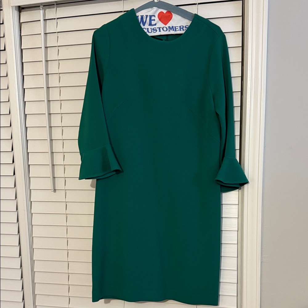 Ann Taylor Teal Long Sleeve Dress